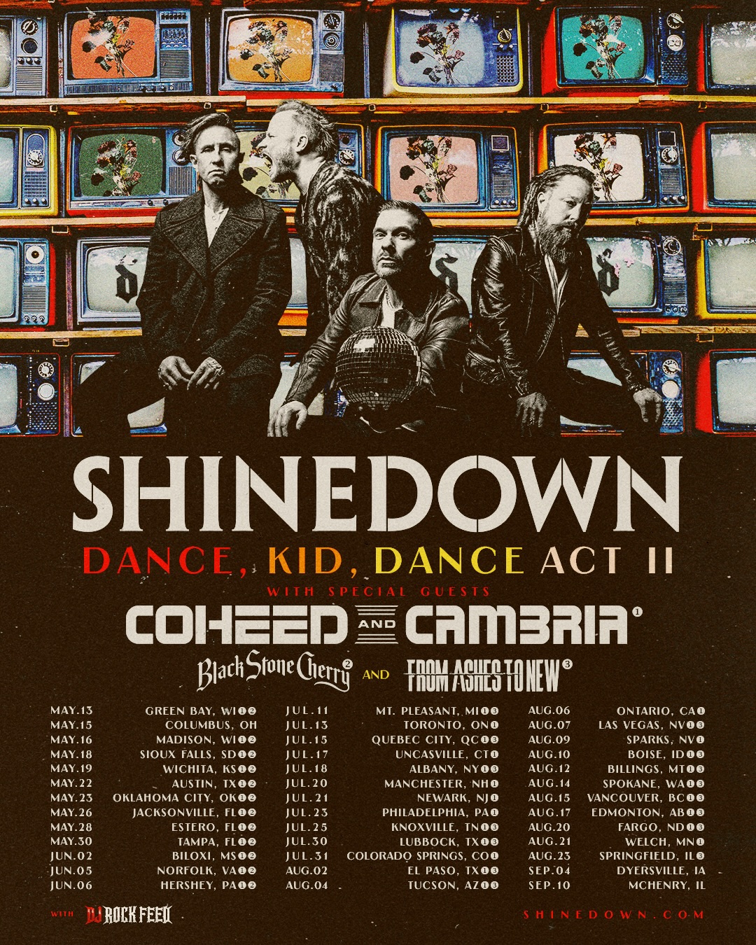 Coheed and Cambria Tour Poster 2026